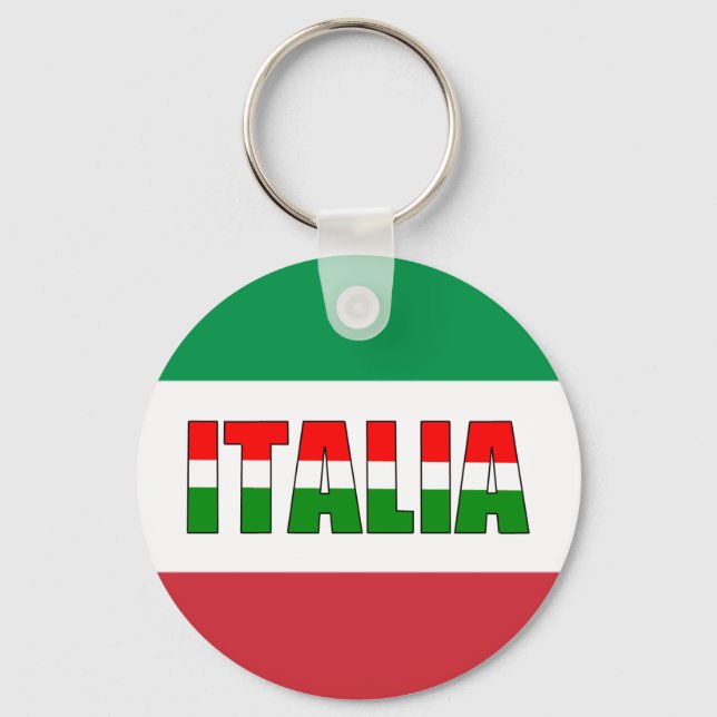 Italia-Flag of Italy Key Ring (Front)