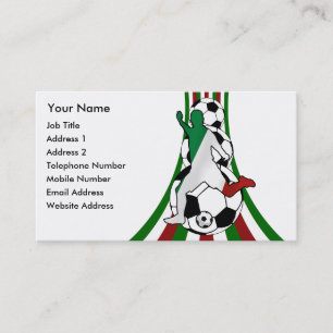 italia, football soccer coach business cards