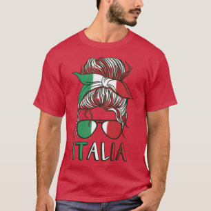 Italia football world cup Italian Flag Girls Women T-Shirt