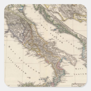 Italia, Gallia cisalpina, Sicilia, Sardinia Square Sticker