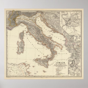 Italia, Gallia citerior, Illyricum, Sicilia Poster