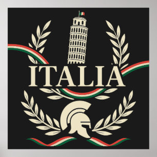 Italia Heritage Crest Poster