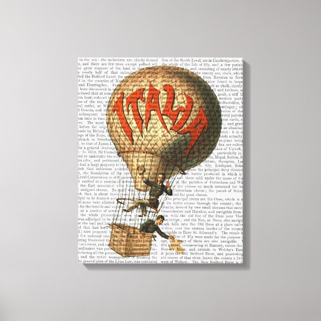 Italia Hot Air Balloon Canvas Print (Front)