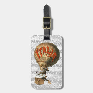 Italia Hot Air Balloon Luggage Tag