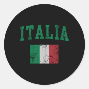 Italia Italian Flag Classic Round Sticker