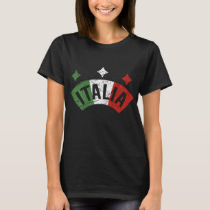 Italia Italian Flag Distressed Italy Family T-Shirt