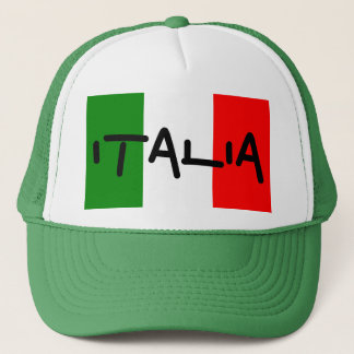 Italia Italian Flag Green White Red Hat