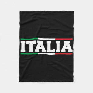Italia Italian Flag Map Shield Dge Italy Sports So Fleece Blanket