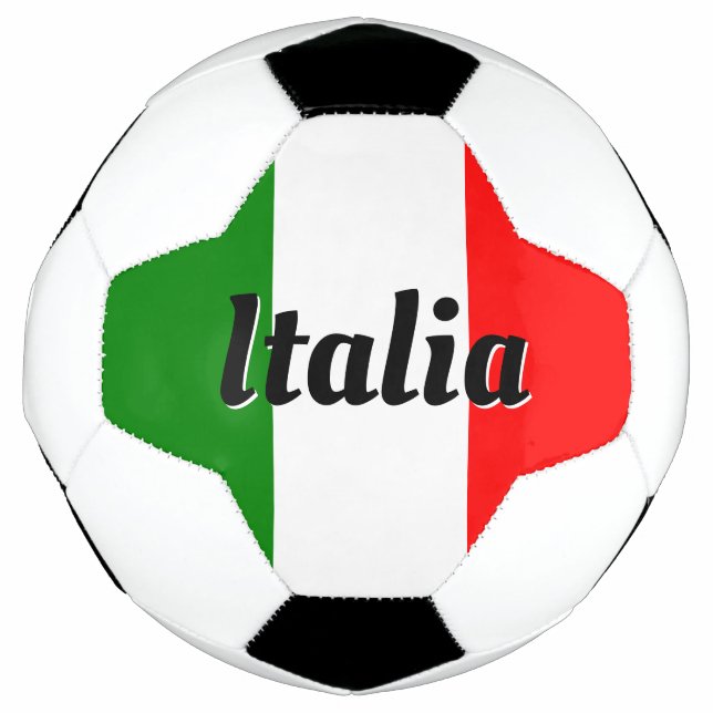 Italia Italian Flag of Italy  il Tricolore Custom Football (Front)