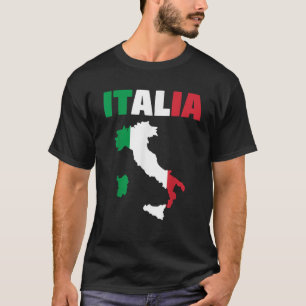 Italia Italian Map Gift for all Italy Lovers T-Shirt