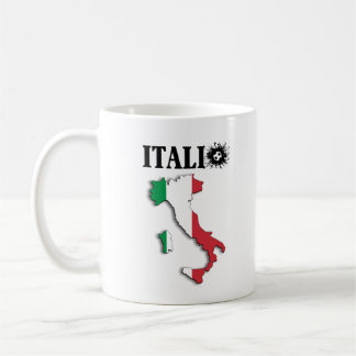 Italia, Italian Map, Italian Flag Gift  Coffee Mug
