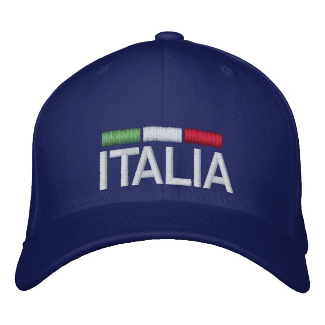 ITALIA Italy Embroidered Baseball Cap (Front)