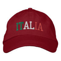 ITALIA Italy Flag Colours Green White and Red