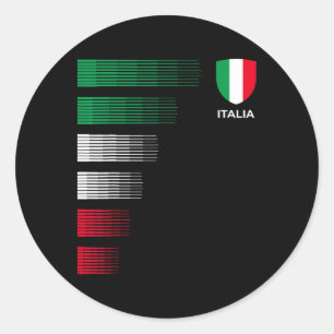 Italia Italy Flag Emblem - Italian Pride Ancestry Classic Round Sticker