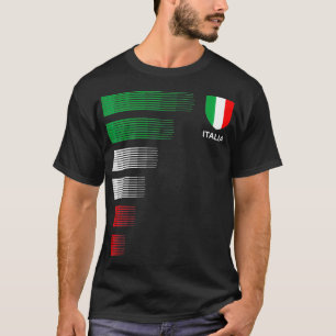 Italia Italy Flag Emblem  Italian Pride Ancestry H T-Shirt