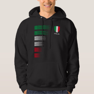 Italia Italy Flag Emblem - Italian Pride Ancestry  Hoodie