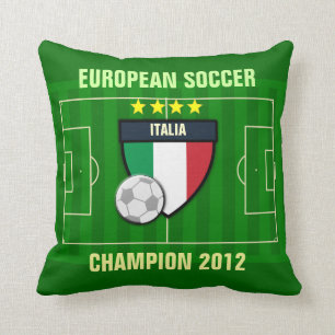 Italia Italy Soccer Champion 2012 Cushion
