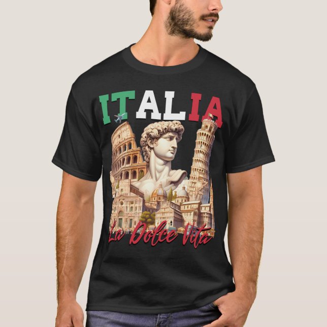 Italia La Dolce Vita  T-Shirt (Front)
