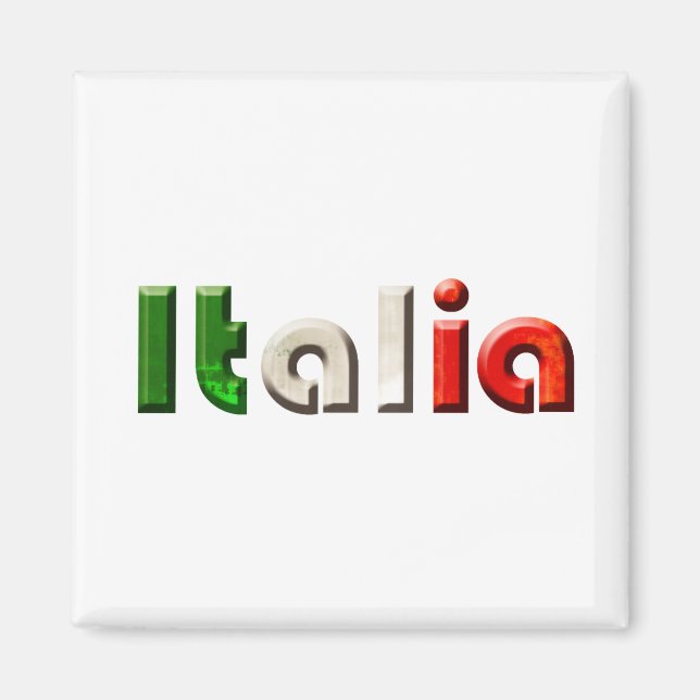Italia logo gifts for Italians and Italy lovers Magnet (Front)