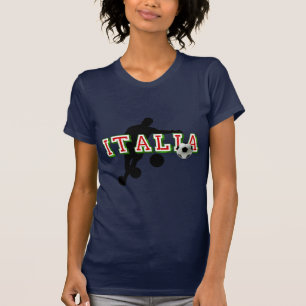 Italia Logo soccer players Bend it Shirt