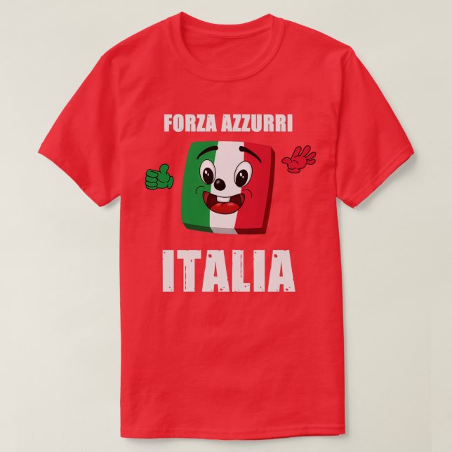 Italia love sport Forza azzurri T-Shirt (Design Front)