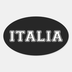 Italia Oval Sticker