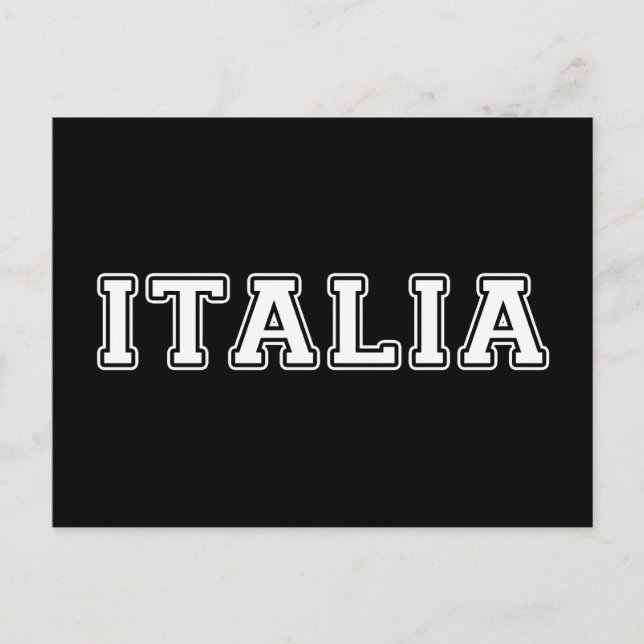 Italia Postcard (Front)