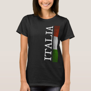 Italia Pride I Love Italy Tricolore Italian Flag T-Shirt