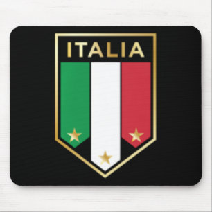 Italia Print - Proud Italian - Italian Soccer Jers Mouse Mat