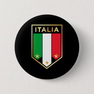 Italia Print Proud Italian Italian Soccer Jers T S 6 Cm Round Badge