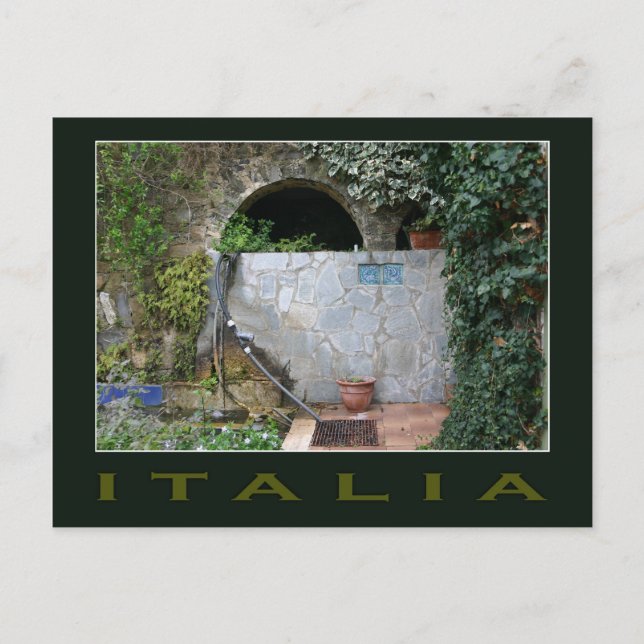 Italia Romantic custom postcard (Front)