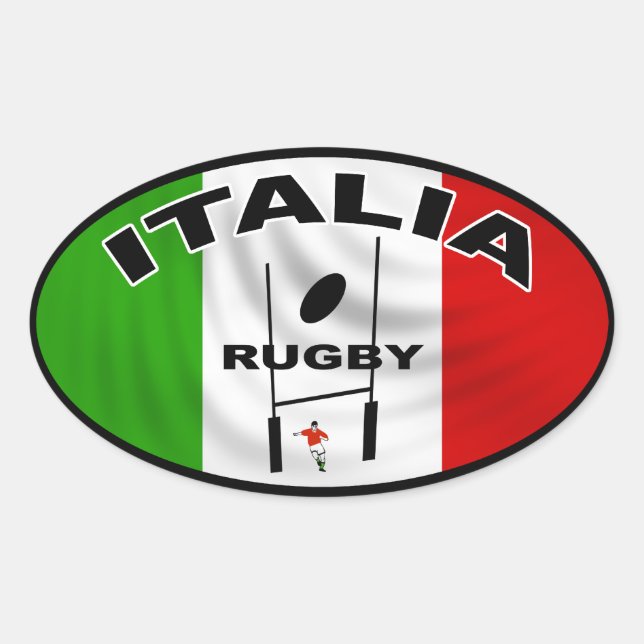 Italia Rugby Sticker (Front)