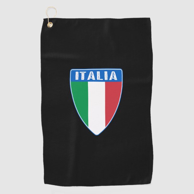 Italia Shield Golf Towel (Front)