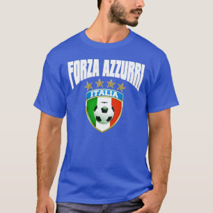 Italia Soccer 4 Star Forza Azzurri  T-Shirt