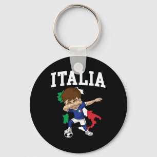 Italia Soccer Boy Italian Italy Flag Map Sports Te Key Ring