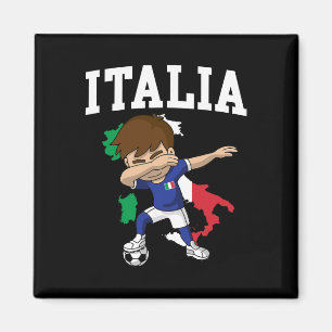 Italia Soccer Boy Italian Italy Flag Map Sports Te Magnet