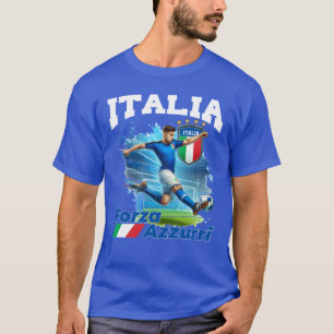 Italia Soccer Calcio Azzurri T-Shirt