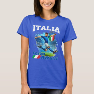 Italia Soccer Calcio Azzurri T-Shirt