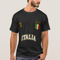 Italia Team Sports Number 11 Soccer Italian Flag
