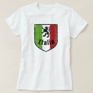 Italia Vintage Crest Yellow Womens T-Shirt