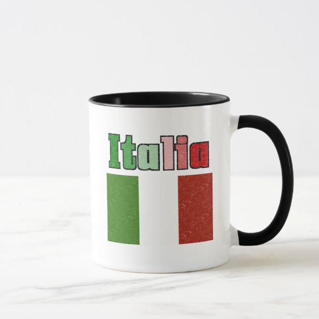 Italia Vintage Flag Coffee Mug (Right)