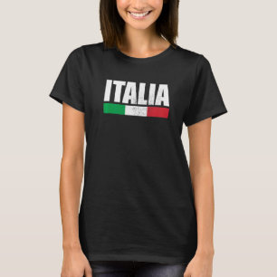 Italia Vintage Italian Flag Italy T-Shirt
