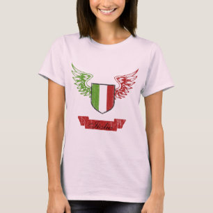 Italia Winged Vintage Flag T-Shirt