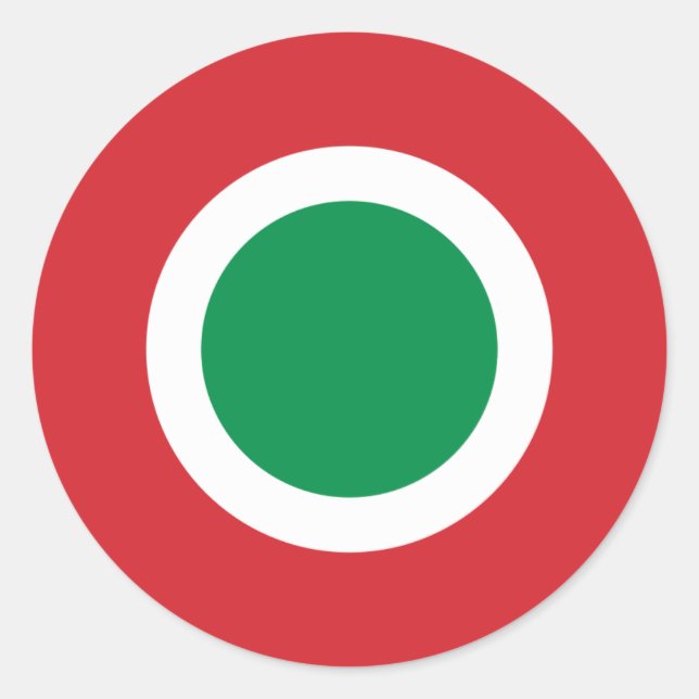 Italian Air Force Roundel Classic Round Sticker (Front)