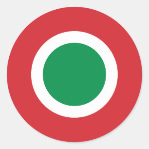 Italian Air Force Roundel Classic Round Sticker