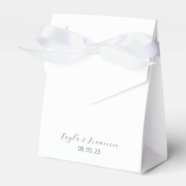 Italian Almond Wedding Tradition Favour Tag Favour Box (Front Side)