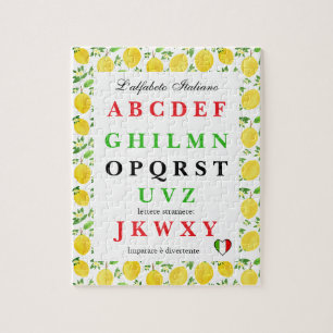 Italian Alphabet Kids Puzzle