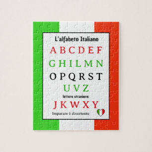 Italian Alphabet Kids Puzzle