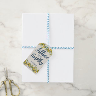 Italian Amalfi Themed Wedding Gift Tags