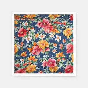 Italian Amazing Summer Bright Floral Pattern Napkin
